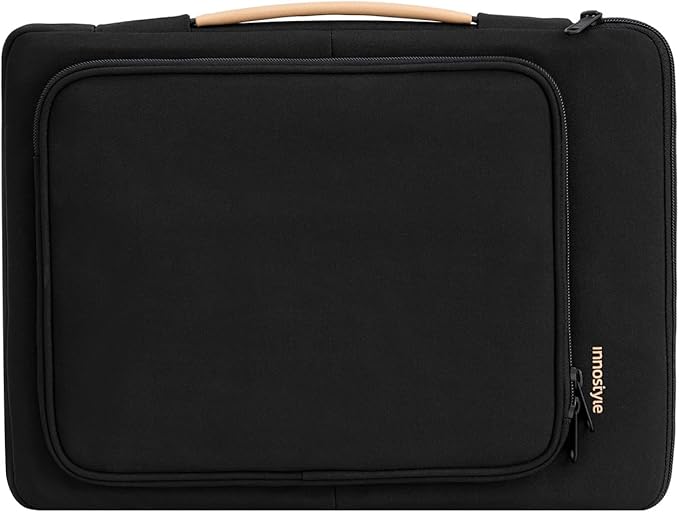 Laptop Sleeve Case with Handle 14 16 Inch Computer Cover Bag Compatible with MacBook Pro 16 (Black, 14 inch)