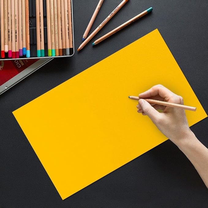 LUXPaper 8.5" x 14" Paper | Legal Size | Sunflower Yellow | 80lb. Text | 50 Qty