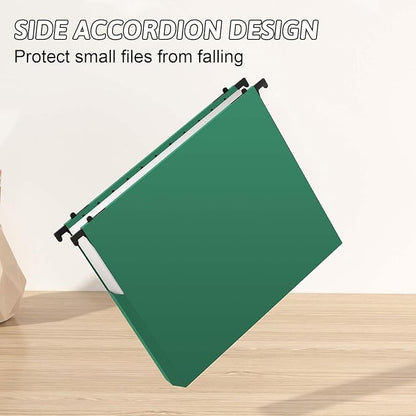 Plastic Extra Capacity Hanging File Folder,12 Pack Expanding Hanging File Folders Letter Size, Heavy Duty Folders 2 Inch Expansion, Reinforced Hanging Folders Designed for Bulky Files(Colorful)