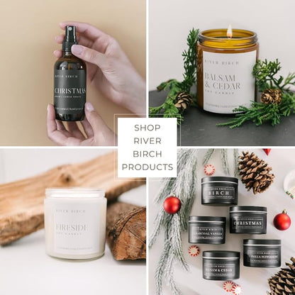 River Birch Christmas Scented Natural Hand Soap Refill - Handmade Moisturizing Hand Wash Luxury Scented Hydrating Soap - Vegan and Non-Toxic - 32 Fl Oz