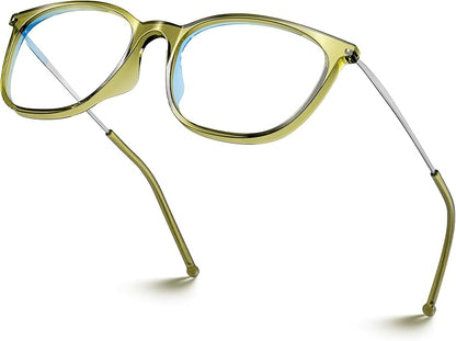 VISOONE Anti Slip TR90 Blue Light Blocking Glasses Size M Eyewear Frame with Anti Glare Eye Protection for Women GaeL