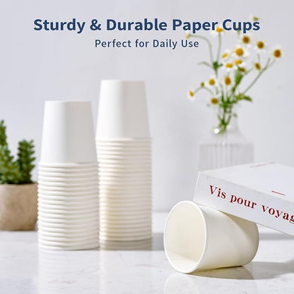 Turbo Bee 1200Pack 4oz Disposable Paper Cups,Disposable Espresso Cups,Coffee Cups, Hot/Cold Beverage Drinking Cups for Party, Travel and Events