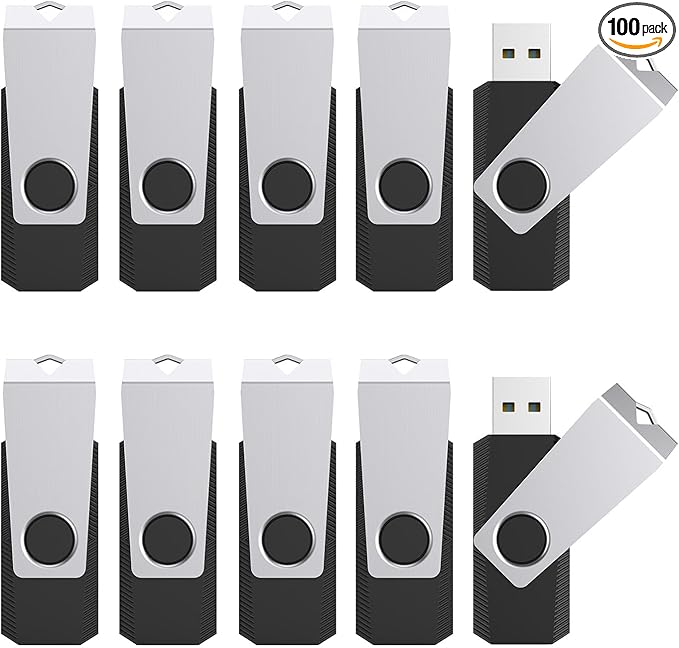 TOPESEL USB Flash Drives 100 Pack 128MB Bulk 2.0 Flash Drive, Thumb Drive Memory Stick USB Thumb Drive Flash Drive USB Stick Memory Stick Pen Drive