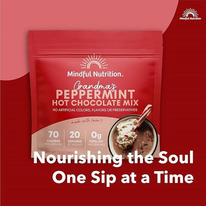Mindful Nutrition Grandmas Organic Hot Chocolate Mix (Peppermint Hot Chocolate)