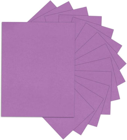 Purple Cardstock 8.5 x 11 80lb Halloween Card Stock For Printer, Goefun 24 Sheets Purple Construction Paper for Wedding Invitations, DIY Cards, Menus, Crafts