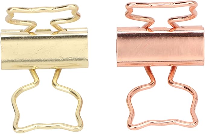 Cat Clips, Cute Clips Shaped Paper Medium, 100pcs in Two Colors - Strong Clamping Force, Rustproof Metal, Ideal for Students and Office Use
