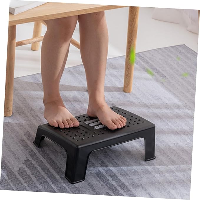 Non-Slip Footstool Under Desk Foot Rest for Office and Home Ergonomic Leg Support Stool to Leg Pressure and Comfort and Stable Design