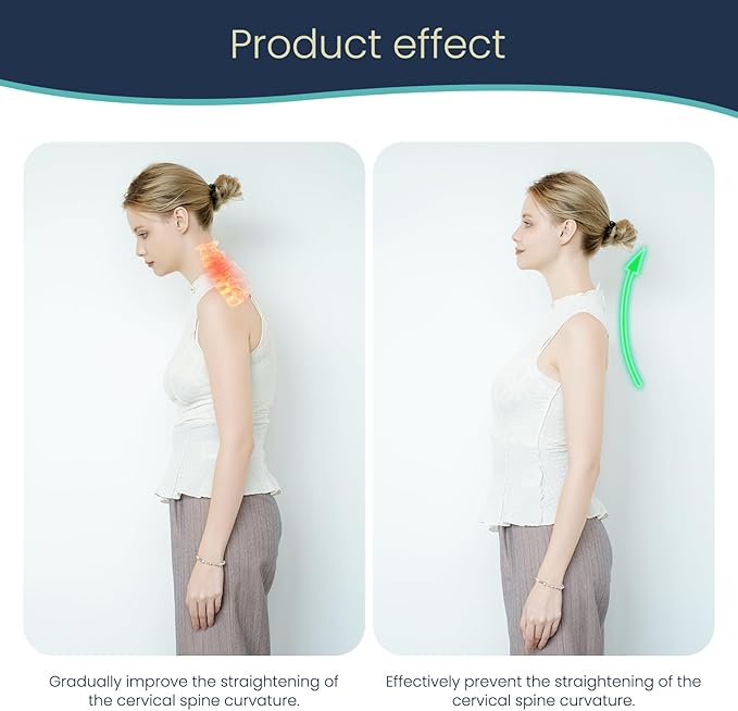 TYhealth Neck Traction Device: FDA-Cleared Electric Cervical Traction Device for Neck Pain Relief, Posture Correction & Muscle Relaxation | Neck Size: 12-16 inch
