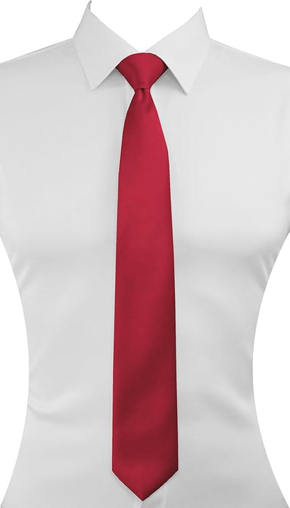 trilece Ties for Men - Men's Solid Color Ties - Formal Neckties for Men - Neck Tie for Man