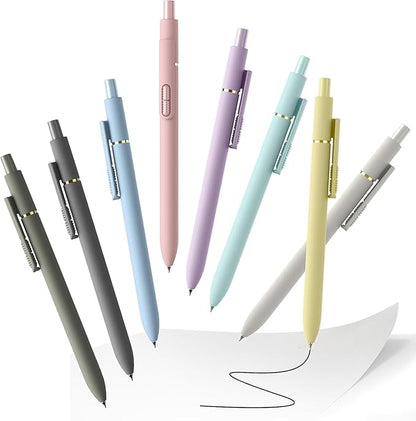 Fidget Gel Pens 16 Pack - 0.7mm Fine Point Morandi Black Ink, Smooth Writing Pens, Quick-Dry Black Ink for Journaling, School & Office Supplies, Long Lasting Aesthetic Pens, Gift for Women
