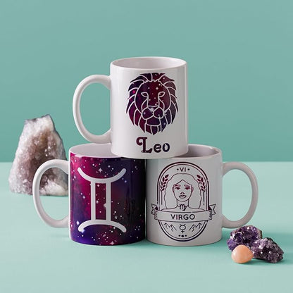 Cricut Blank Mug, Ceramic-Coated, Dishwasher & Microwave Safe, 15 Oz Sublimation Ready Mugs, Ideal for Crafts and Printing, 6 Count, White