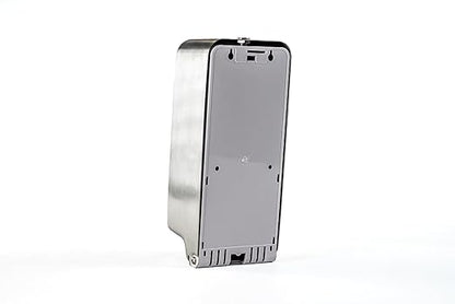Bradley 6A01-11 Diplomat Foam Soap/Sanitizer Dispenser, Surface Mounted, Vertical Tank, Low Battery Indicator Lights, Architectural Satin Finish, Stainless Steel