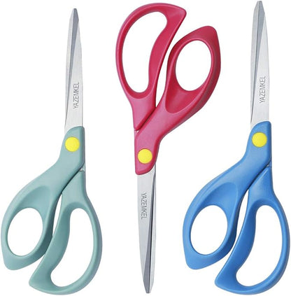 Left-Hand Scissors Stainless Steel 3-Pack, 8 inch