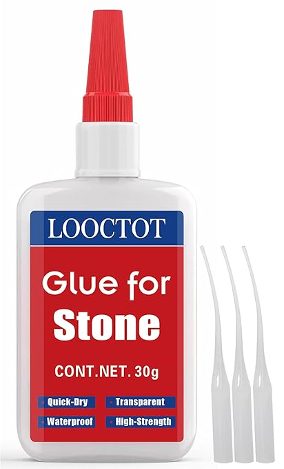 30g Stone Glue,Marble Glue,Super Instant Glue Bonding Between Stones,Glue for Granite,Artificial Stone and Tile Products Repair,Waterproof Clear