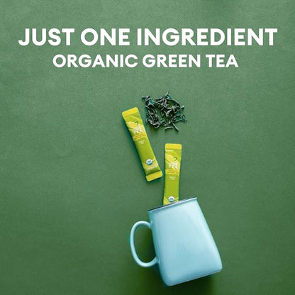 Cusa Tea & Coffee | Premium Instant Green Tea With Real Fruit & Spices | Organic Leaves Drink Mix Packets | Hot or Iced Tea (30 Single Servings)