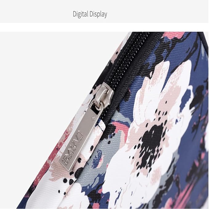 Laptop Sleeve 14 Inch,Waterproof Protective Notebook Case Briefcase Carrying Bag Compatible with MacBook,Acer,Asus, Dell,Lenovo,Microsoft,HP Laptop Cover (Painted Flower, 12 inch)