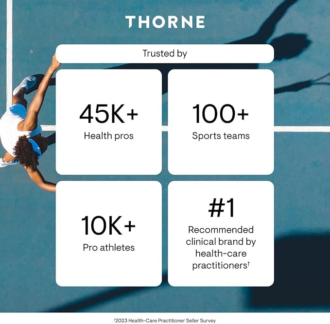 THORNE - Whey Protein Isolate - 21 Grams of Easy-to-Digest Whey Protein Powder - NSF Certified for Sport - Vanilla - 29.5 Ounces - 30 Servings