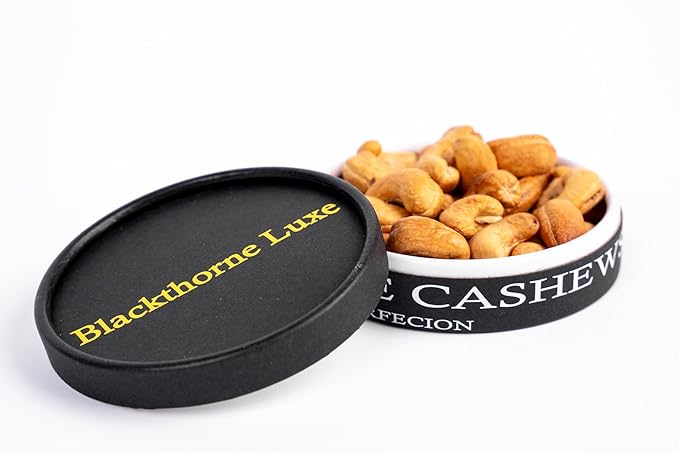 SINGLE SERVE PACKS (Pack of 5) Simply Sublime Cashews Roasted Lightly Salted – Jumbo, Hand Sorted & Roasted with Himalayan Pink Salt – Impress your guests with this rare bit of indulgence.