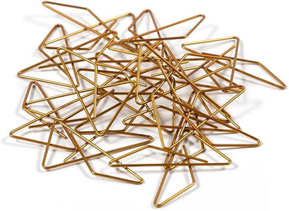 JAM PAPER Colorful Butterfly Clips - Gold Paper Clamps - 15/Pack