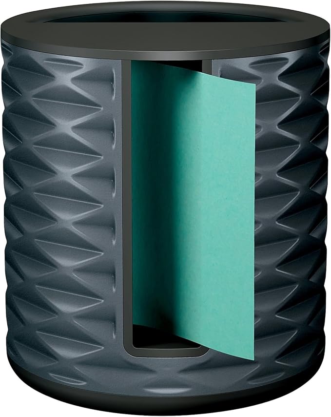 Post-it Note Dispenser with Post-it Pop-up Notes, White Base with Grey Geometric Pattern, 1 Aqua Splash 3 in. x 3 in. Super Sticky Note Pad, Classroom or Office Supplies