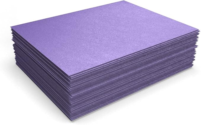 LUXPaper 8.5" x 11" Paper | Letter Size | Amethyst Metallic | 80lb. Text | 50 Qty