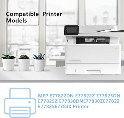 High Yield W9190MC W9040MC W9041MC W9042MC W9043MC Toner Cartridge W9191MC W9192MC W9193MC Toner Cartridge Compatible for Color MFP E77822 E77825 E77830 Printer.4-Pack (Black Cyan Yellow Magenta)