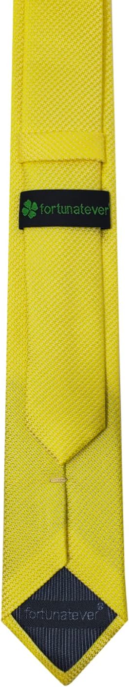Mens Solid Neckties,2.36'' Wide Slim Tie For Men With Gift Box