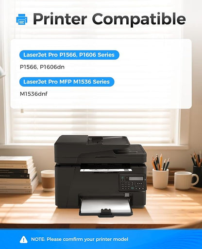 78A Black Toner Cartridge (2-Pack) with chip High Yield Replacement for HP 78A CE278A Toner Cartridges Compatible with HP LaserJet Pro MFP M1536dnf P1566 P1606dn Printer M1536 P1606 Series Ink Copy