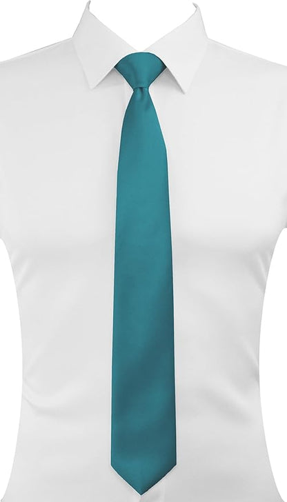 Dibi Solid Color Ties for Men, Formal Mens Ties, Neck Tie, Classic Tie for Boys Women Teens, Wedding Business Costume Necktie