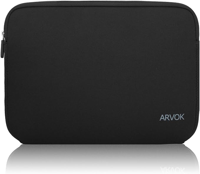 ARVOK 15 15.6 16 inch Laptop Sleeve Case, Water-Resistant Notebook Computer Pocket Tablet Briefcase Carrying Bag Pouch Skin Cover for HP/Dell/Lenovo/Asus/Acer, Black