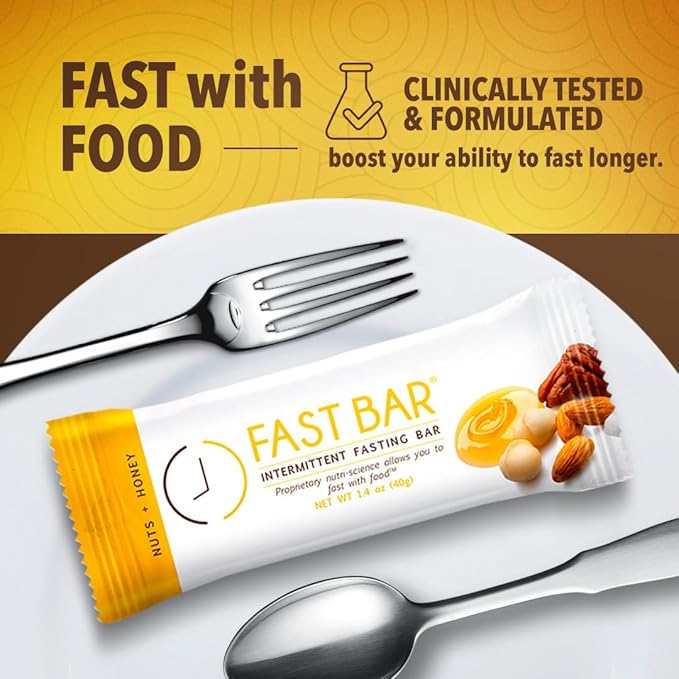 Prolon Fasting Bars | 5g Protein, 7g Fiber | Keto-Friendly, Gluten-Free, Dairy-Free, Plant-Based | Nutrition for Intermittent Fasting | Variety Pack | Nuts & Honey, Chocolate Chip, Coconut Macadamia (24 Count)