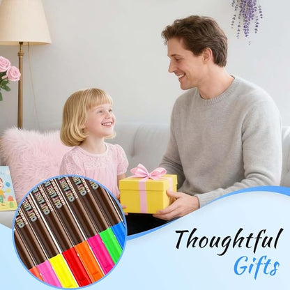 Marker Pen for Highlight Self-Outline Metallic, Double Line Magical Pens for Adult Coloring Books, Color Glitter Markers for Adults, Back to School Supplies for Kids, Toddler Gifts (8)