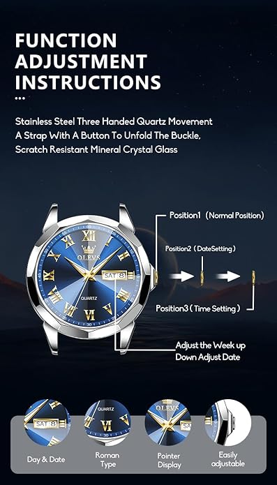 OLEVS Mens Watches Mens Leather Watch Ultra Thin Watches for Men Minimalist Watch with Leather Band Quartz Analog Dress Casual Simple Lightweight relojes para Hombres