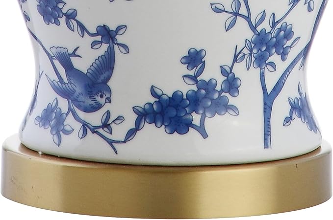 JONATHAN Y JYL3005A-SET2 Set of 2 Table Lamps Penelope 22" Chinoiserie Classic,Cottage,Traditional,for Bedroom, Living Room, Office, College Dorm, Coffee Table, Bookcase, Blue/White