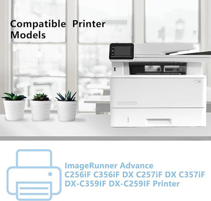 High Yield GPR-58 GPR58 Toner Cartridge for Canon Imagerunner Advance iR-ADV C256 C256iF C257 C257iF C356 C356iF C357 C357iF Printers (Black Cyan Magenta Yellow)