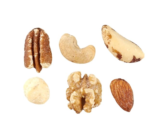 Freshly Roasted Mixed Nuts with Sea Salt (2 Lbs.) - A Delicious Sea Salted Mix of Macadamia Nuts, Cashews, Brazil Nuts, Almonds, Pecans & Walnuts - Farm Fresh Nuts Brand