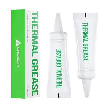 Creality 3D Printer Thermal Grease, High Thermal Conductivity, 250°C High-Temperature Resistant Paste for 3D Printer Hotend&Nozzle, Suit for All FDM 3D Printer (2Pack)