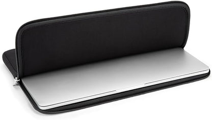 RAINYEAR 15.6 Inch Laptop Sleeve Protective Case Soft Carrying Zipper Bag Cover Compatible with 15.6" Notebook Computer Ultrabook Chromebook (Black)