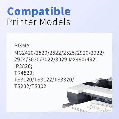 245XL Ink Cartridges Replacement for Canon 245XL Black Ink Cartridges 245 XL 245XL PG-245XL High Yield Compatible with Pixma TR4520 MG2522 MX492 MX490 TR4500 Printer 245XL Black Ink