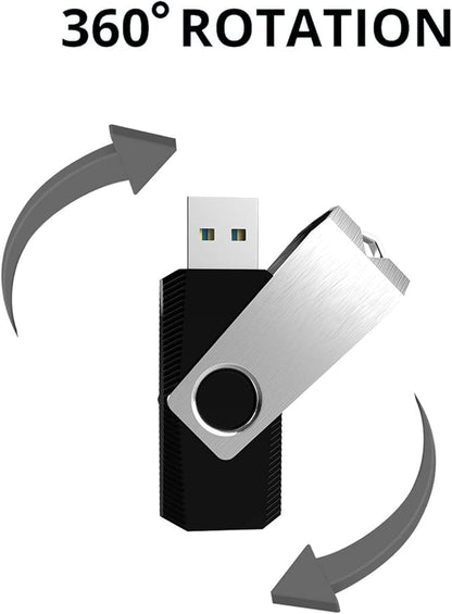 KEXIN USB 3.0 Flash Drive 32GB 10 Pack Thumb Drive 3.0 - Up to 80MB/s Read/Write Speed Black