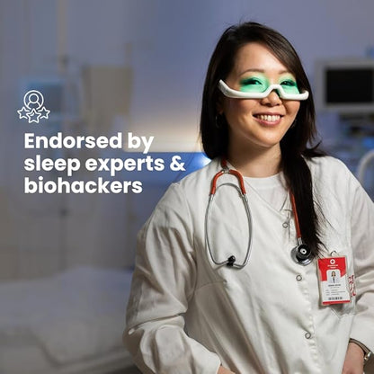 retimer 3 - Smart Light Therapy Glasses for Sleep & Circadian Issues - Insomnia, Winter Blues, Jet lag & Shift Work. Naturally Regulate Melatonin. AI App Integrated with Apple & Android Health