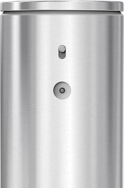simplehuman 9 oz. Touch-Free Automatic Rechargeable Sensor Pump, Brushed Stainless Steel, New