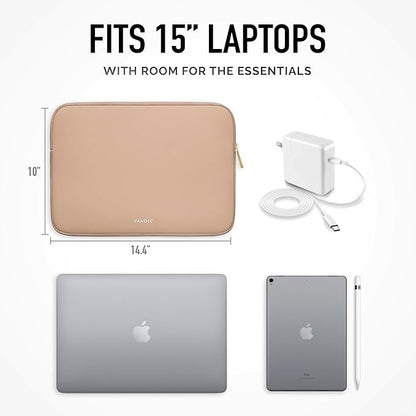 Vandel Slim MacBook Air 15 Inch Laptop Sleeve, 15 inch Laptop Case, Protective MacBook Pro Case, Dell XPS 15 Cover, Surface, Mac Book Air Pouch, Computer Carrying Bag