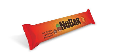 EverBar - Dark Chocolate Covered Hazelnut Nubar, 20 Count | Non-GMO, Dark Chocolate Covered Hazelnut Nubar | On the Go | With Coffee or Tea | Healthy Snack | Bite-Size Premium Nubar 20 Count (Pack of 1)
