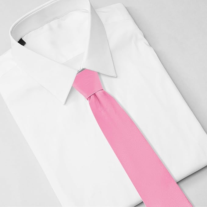 Black Ties For Men Solid Pure Color Formal Neckties 3.15" (8CM) Men's Tie for Business and Wedding with Gift Box