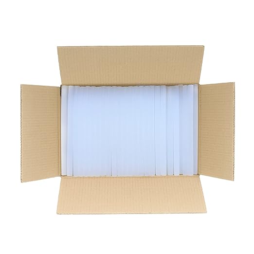 ASA 5/8" x 10" Long. Clear Hot Melt Glue Sticks. All Purpose. High Temp, Good for Toy, Ornament, Plastic, Wood, Fabric, Ceramic, Craft, Carton, and Fabric, 25 lbs (Approx. 283 Sticks)