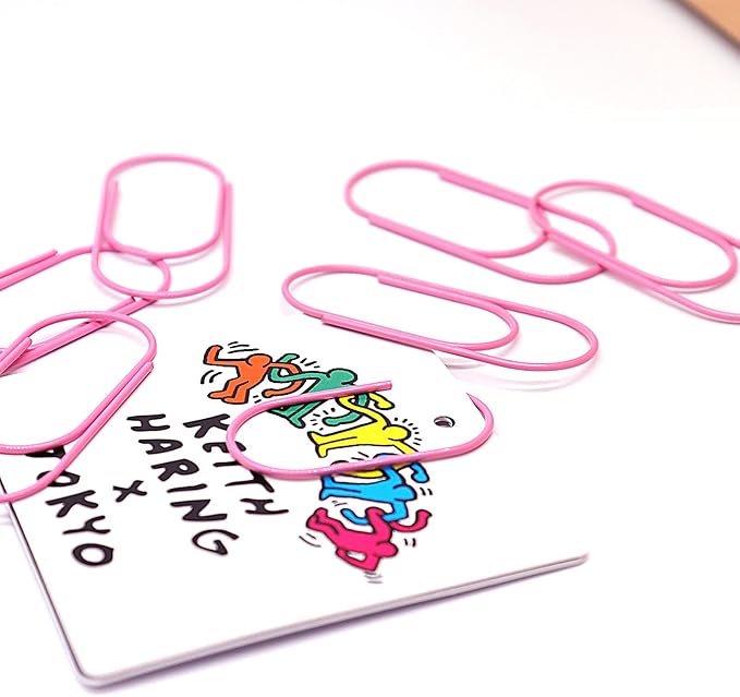 Pink Jumbo Paper Clips, Large, Non-Skid and Smooth, 50 Clips/Box