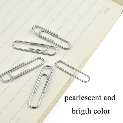 HAHIYO Paper Clips 1.3" (33mm) Length Silver Paperclips Vinyl Coated Prevent Scratching Tearing The Pages Sturdy for Bookmark Organize Home Office School 120 Pack