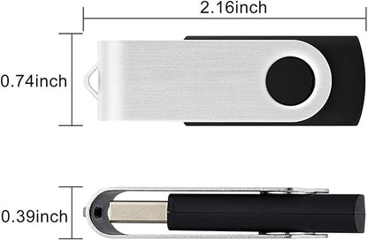 KEXIN 2GB 100 Pack USB Flash Drive - Thumb Drive with LED Indicator - Black