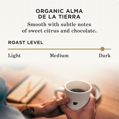 Peet's Coffee, USDA Organic Dark Roast Keurig K-Cup Pods - Alma de la Tierra 10 Count (1 Box of 10 Pods)